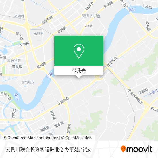 云贵川联合长途客运驻北仑办事处地图