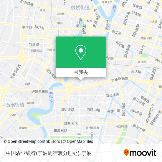 中国农业银行(宁波周宿渡分理处)地图