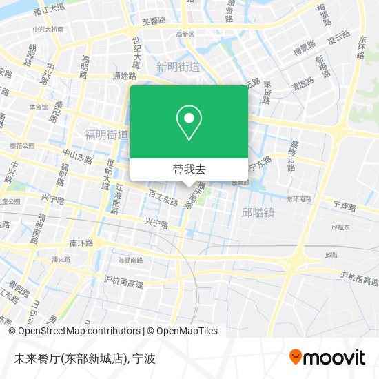 未来餐厅(东部新城店)地图
