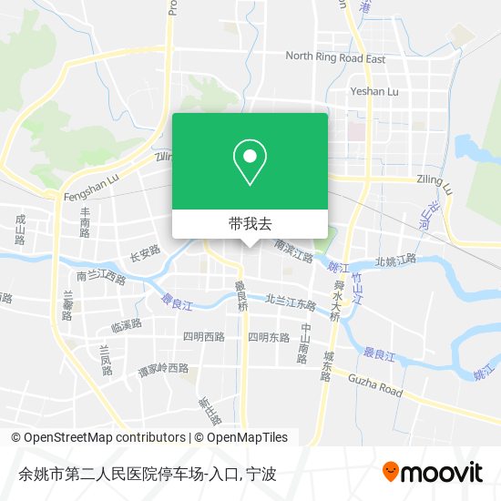 余姚市第二人民医院停车场-入口地图