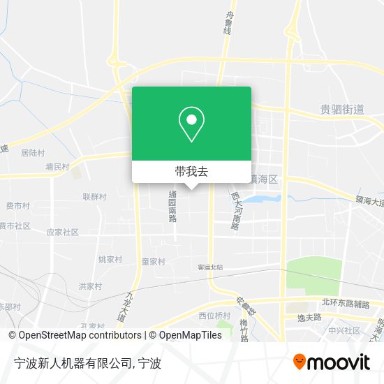 宁波新人机器有限公司地图