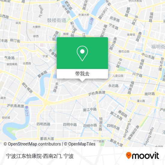 宁波江东怡康院-西南2门地图