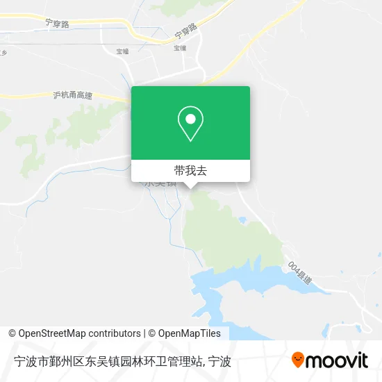 宁波市鄞州区东吴镇园林环卫管理站地图