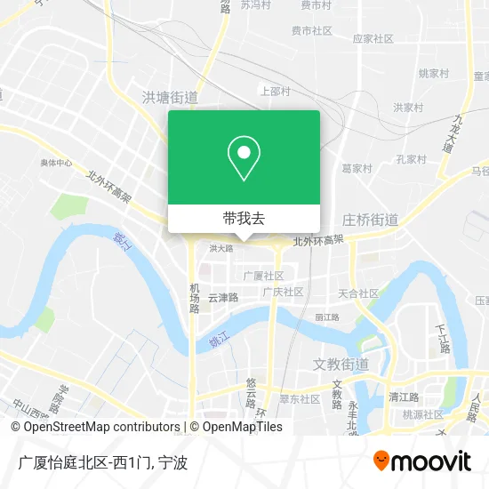广厦怡庭北区-西1门地图