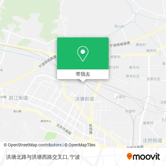 洪塘北路与洪塘西路交叉口地图