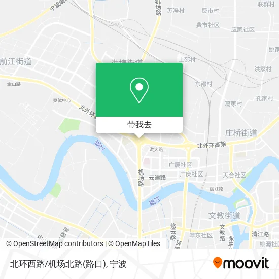 北环西路/机场北路(路口)地图