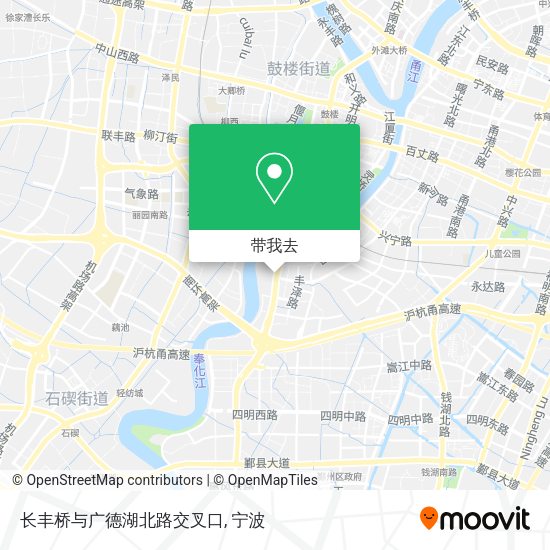 长丰桥与广德湖北路交叉口地图
