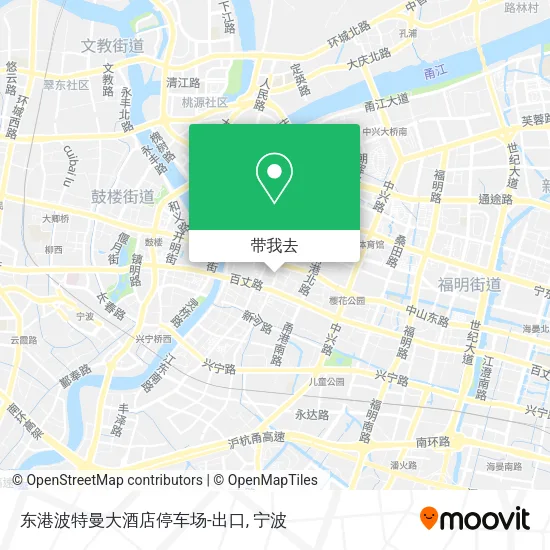 东港波特曼大酒店停车场-出口地图