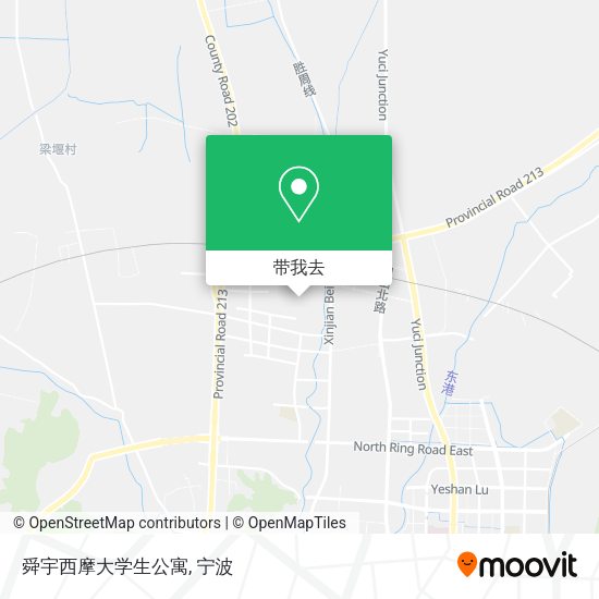 舜宇西摩大学生公寓地图