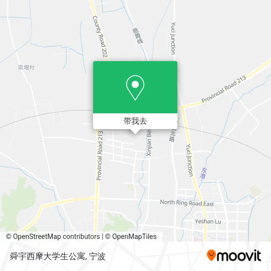 舜宇西摩大学生公寓地图