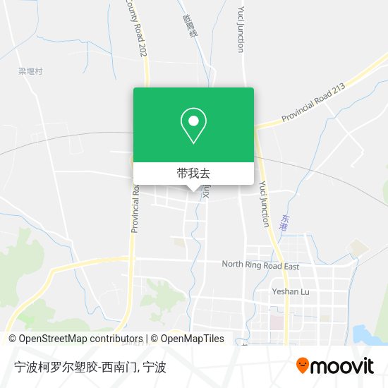 宁波柯罗尔塑胶-西南门地图