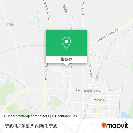 宁波柯罗尔塑胶-西南门地图