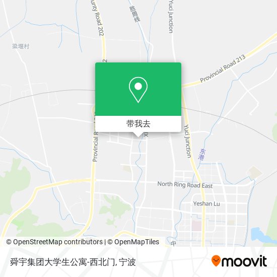 舜宇集团大学生公寓-西北门地图