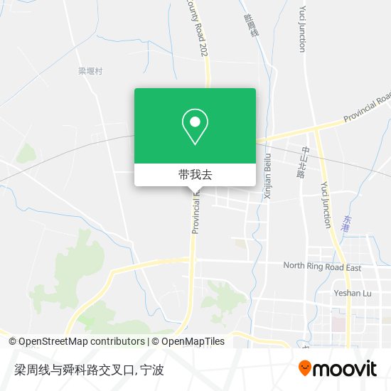 梁周线与舜科路交叉口地图