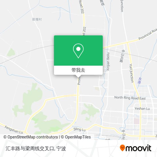 汇丰路与梁周线交叉口地图