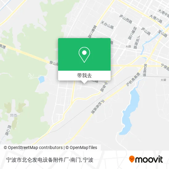 宁波市北仑发电设备附件厂-南门地图