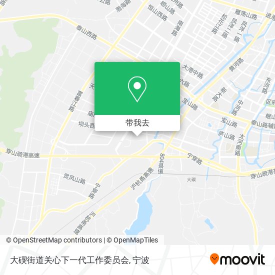 大碶街道关心下一代工作委员会地图