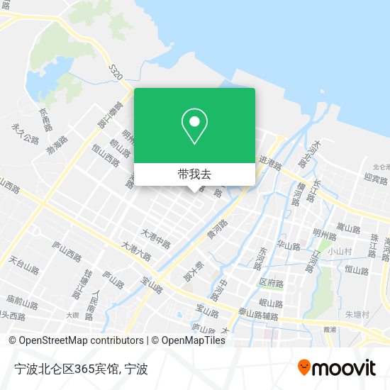 宁波北仑区365宾馆地图