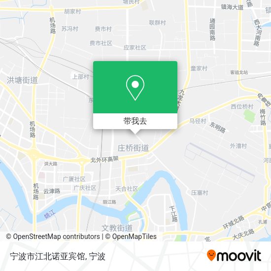 宁波市江北诺亚宾馆地图