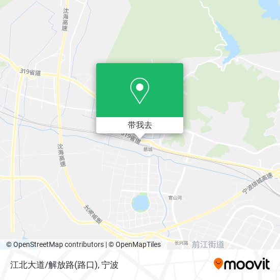 江北大道/解放路(路口)地图