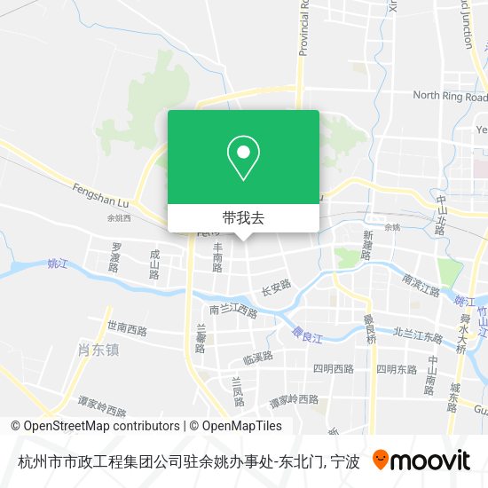 杭州市市政工程集团公司驻余姚办事处-东北门地图