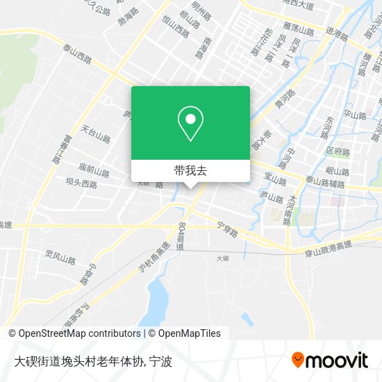 大碶街道堍头村老年体协地图