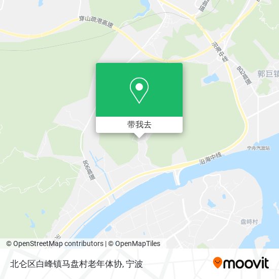 北仑区白峰镇马盘村老年体协地图