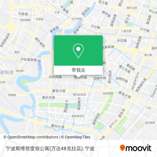 宁波斯维登度假公寓(万达48克拉店)地图