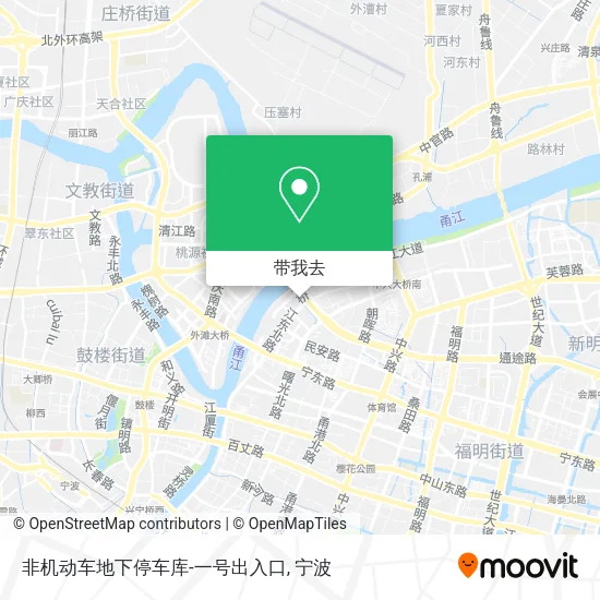 非机动车地下停车库-一号出入口地图