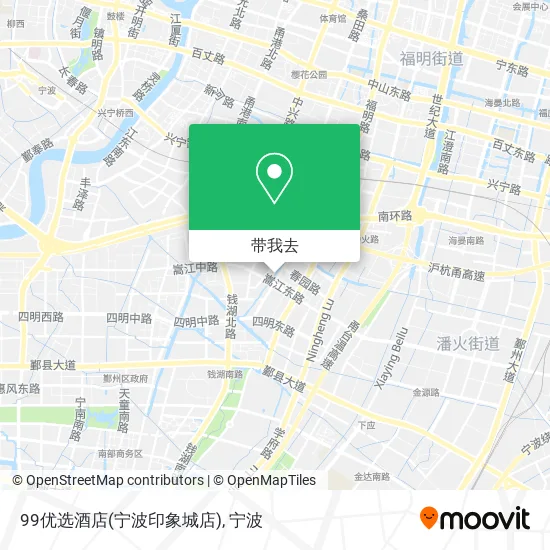 99优选酒店(宁波印象城店)地图
