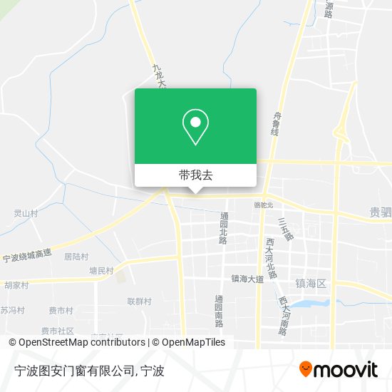 宁波图安门窗有限公司地图