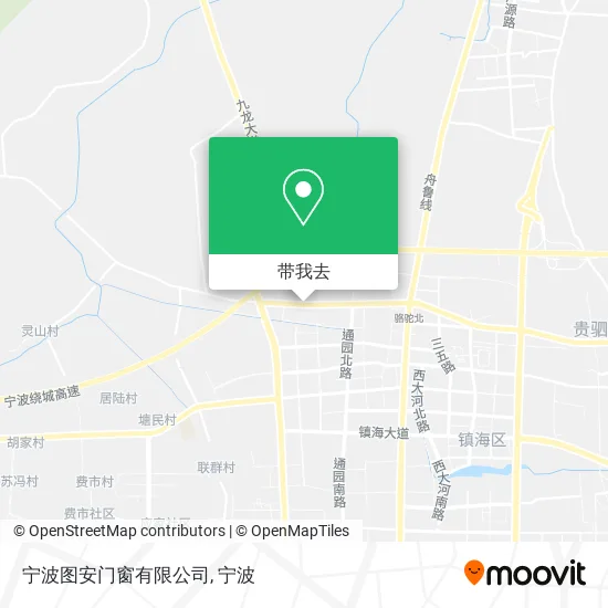 宁波图安门窗有限公司地图
