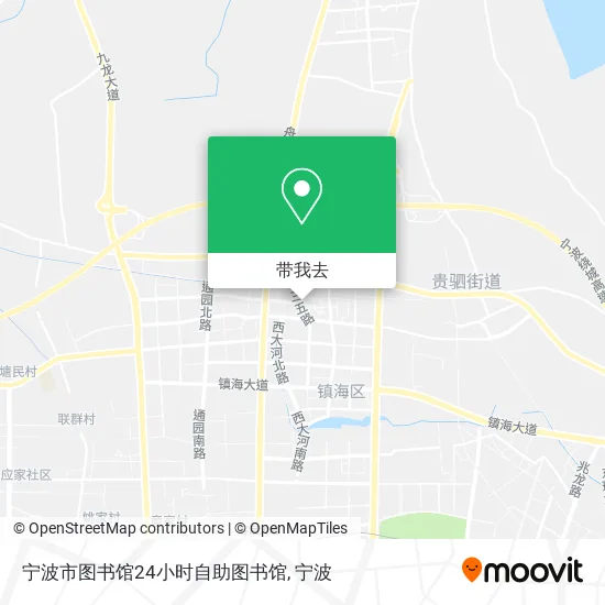 宁波市图书馆24小时自助图书馆地图