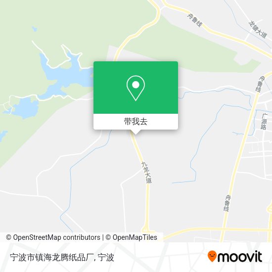 宁波市镇海龙腾纸品厂地图
