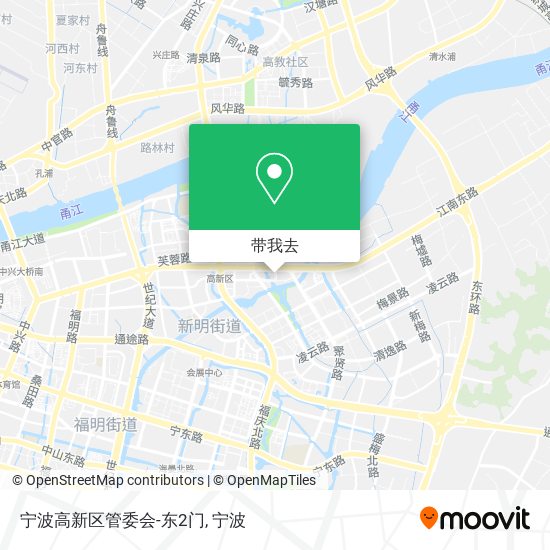 宁波高新区管委会-东2门地图