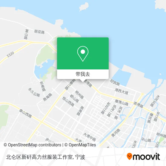 北仑区新矸高力丝服装工作室地图