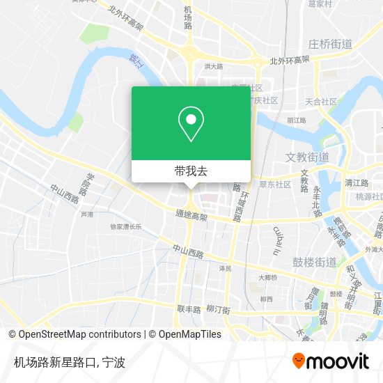 机场路新星路口地图