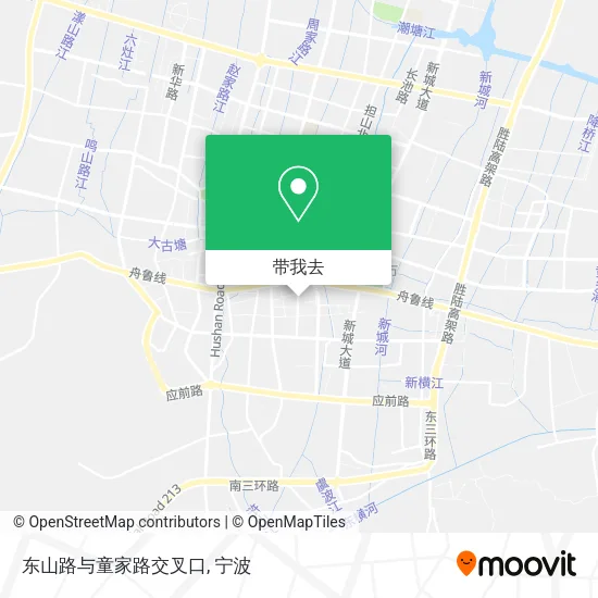 东山路与童家路交叉口地图