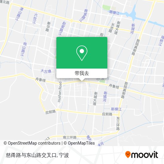 慈甬路与东山路交叉口地图