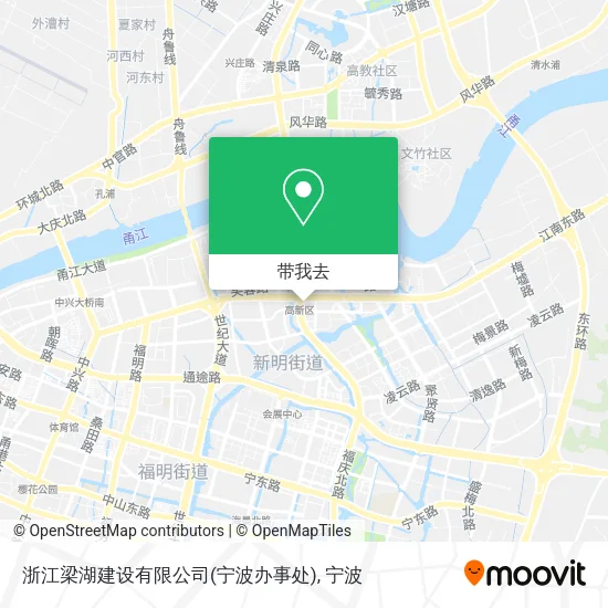 浙江梁湖建设有限公司(宁波办事处)地图