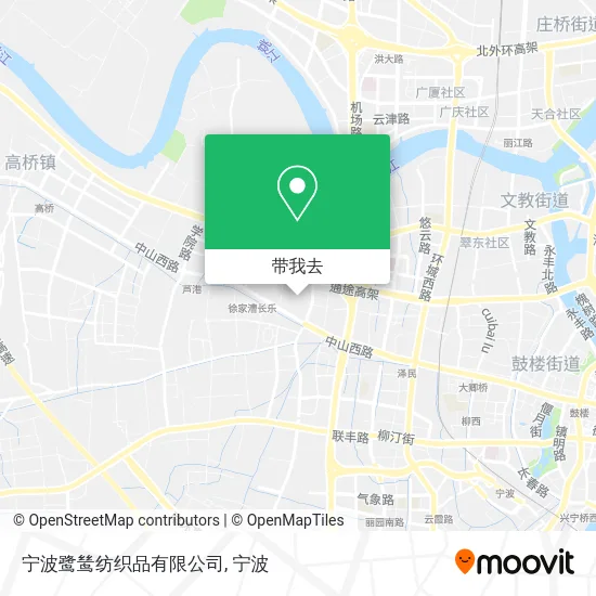 宁波鹭鸶纺织品有限公司地图
