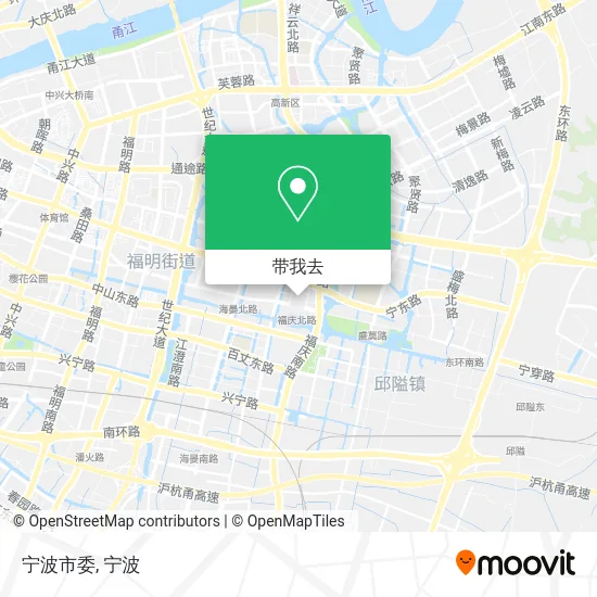 宁波市委地图
