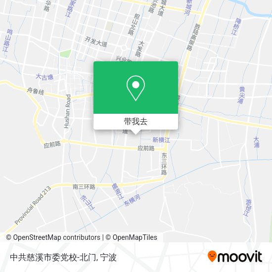 中共慈溪市委党校-北门地图