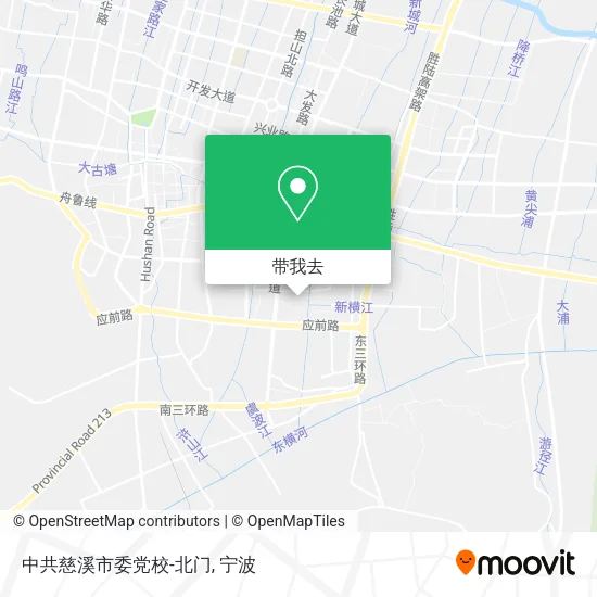 中共慈溪市委党校-北门地图