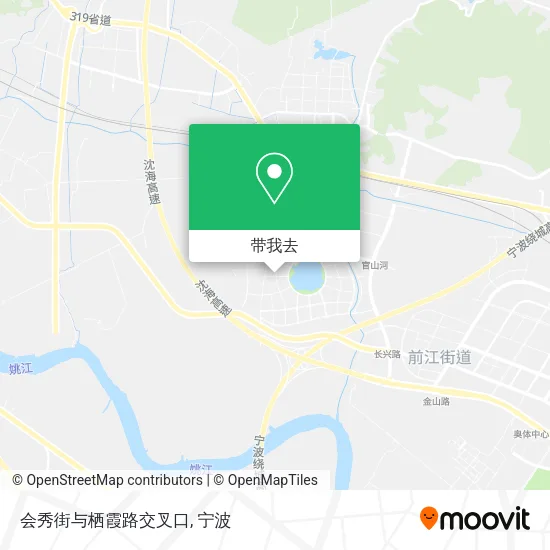 会秀街与栖霞路交叉口地图