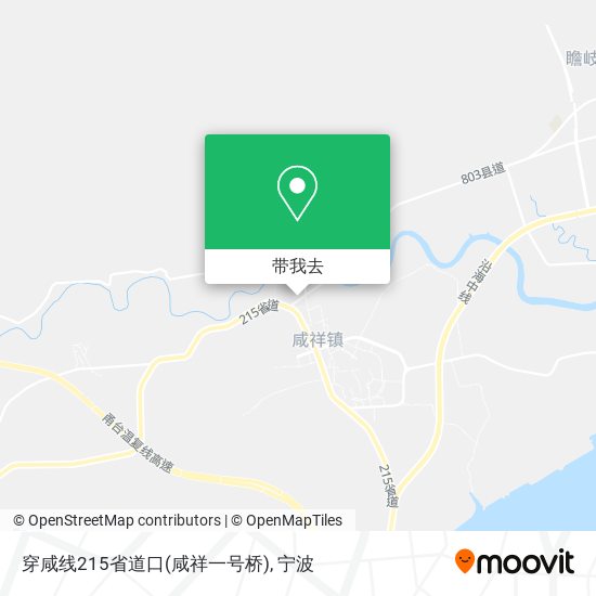 穿咸线215省道口(咸祥一号桥)地图