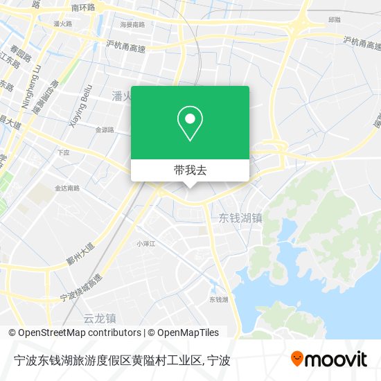 宁波东钱湖旅游度假区黄隘村工业区地图