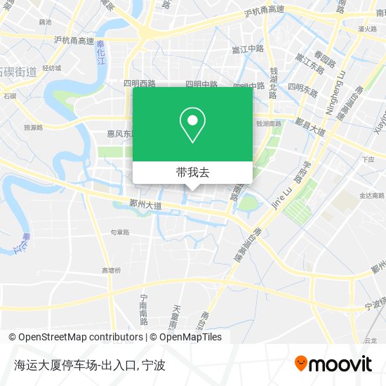 海运大厦停车场-出入口地图
