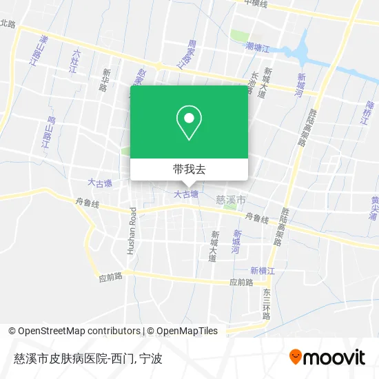 慈溪市皮肤病医院-西门地图