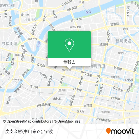度支金融(中山东路)地图